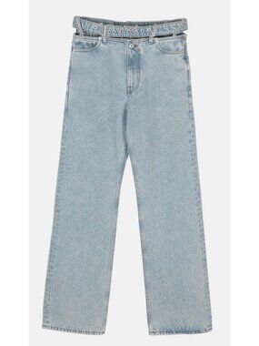 Y/PROJECT Y / Project Evergreen Belt Logo Straight Leg Jeans Size 26